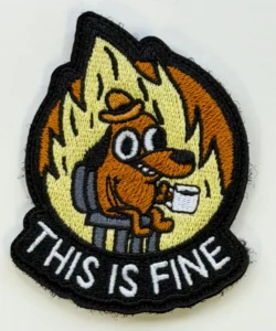 Australian Tactical Embroidery Patch – 223 Fire & Tactical - This Is Fine