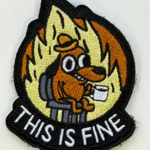 Australian Tactical Embroidery Patch – 223 Fire & Tactical - This Is Fine